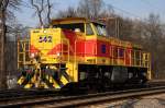 Die 542 der E&H in Duisburg am 04.03.2011