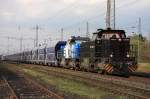 Die MRCE 500 1570 und die Regental Cargo D05 auf dem Weg durch Lintorf am 06.04.2011