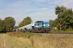 NIAG Lok 4 mit einem Gterzug Richtung Sden am 8.10.12 in Ratingen Tiefenbroich