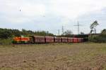 LOk 541 der EH mit einem Gterzug Richtung Norden am 8.10.12 in Ratingen Tiefenbroich