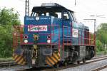 Die Chemion 275 501-5 Silvia fhrt Lz durch Duisburg Neudorf am 25.05.2010
