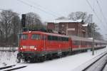 110 480 mit einem RE in Gifhorn am 12.02.2010