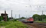 110 406-6 mit dem NF 13401 von s-Hertogenbosch nach Alessandria am 21.06.2013 bei der Einfahrt in den Gerevenbroicher Bahnhof.
