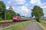 120 156-5 mit dem IC 2407 Flensburg-Kln am 8.6.12 in Brokstedt