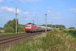 120 103-7 mit dem IC 2417 Flensburg-Kln am 16.9.12 in Strkathen