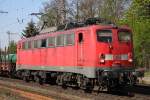 DB 140 784-0 bei der Durchfahrt in Lintorf am 23.04.2010