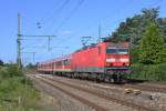 143 861-3 mit der RB Neumnster-Pinneberg am 1.8.11 bei der Einfahrt in den Bahnhof Wrist