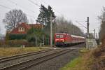 143 616-1 mit der RB Neumnster-Pinneberg bei der Blockstelle Arpsdorf