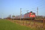 143 872-0 mit der RB Neumnster-Hamburg-Altona am 13.1.12 bei Quarnstedt