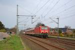 143 229-9 mit der RB Neumnster-Hamburg Altona am 11.4.12 in Brokstedt