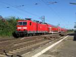 RB 15722 im Bahnhof Weiterstadt am 05.Sept.2013