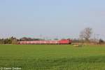 143 314-3 mit der RB Neumnster-Hamburg Altona am 05.05.13 bei Quarnstedt