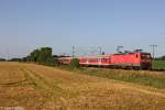 143 966-0 mit der RB Neumnster-Hamburg Altona am 09.07.13 bei Quarnstedt