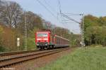 Die 143 840-7 mit der S6 in Essen Werden am 17.04.2014