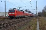 146 028-6 mit dem RE 5 Koblenz-Emmerich am 2,3,12 in Empel-Rees