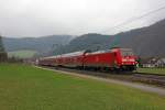 146 230-8 mit dem RE Karlsruhe-Konstanz am 06.01.13 bei Gutach