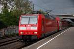 Die DB 146 019-5 bei aufkommenden Gewitter in Dsseldorf - Angermund am 02.05.2010
