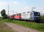 BR 151/270209/rbh180s-151-123-7--151-151-8 RBH´s 151 123-7 & 151 151-8 in Porz Wahn am 27.05.2013