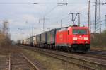 Die Railion DB Logistics 185 289-6 in Lintorf am 26.03.2011