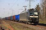 Die 185 551-9 der MRCE im Auftrag der CFL in Lintorf am 29.03.2011