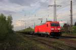Die 185 387-8 der DB in Lintorf am 12.04.2011