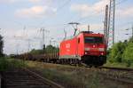 Railion DB Logistics 185 258-1 in Lintorf. Aufgenommen am 02.05.2011