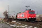 185 589-9 der HGK/Rheincargo in Porz Wahn am 14.03.2013