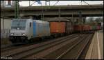 185 671-5 (Railpool/Box Xpress) in Hamburg-Harburg am 28.12.2012.