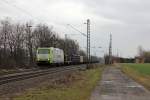 185-Cl 007 mit einem Gtzug Richtung Bonn am 10.04.13 bei Menden