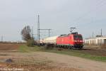185 036-1 mit einem Gterzug Richtung Troisdorf am 17.04.13 bei Porz-Wahn