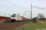 185 579-0 mit einem Gterzug Richtung Kln am 17.04.13 bei Porz-Wahn