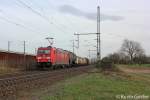 185 278-3 mit einem Gterzug Richtung Kln am 17.04.13 bei Porz-Wahn