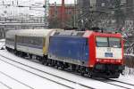 185-CL 003 als RE 13 in Wuppertal Elberfeld am 01,02,10