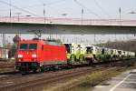 Die 185 243-3 aufgenommen am Entenfang in Duisburg am 24.04.2010