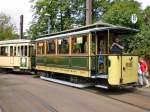 Blick zum Beiwagen 808 in der Schleife Mahlsdorf, Berlin 9.