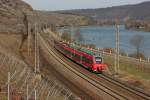 442 200 als RB Trier-Koblenz am 01.04.13 bei Winnigen (Mosel)