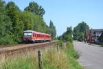 628 316 als RB Lbeck-Puttgarden am 18.8.12 in Groenbrode
