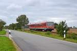 628/928 316 als RB Lbeck-Puttgarden am 15.9.12 zwischen Gjl und Rellin