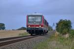 628/928 316 als RB Puttgarden-Lbeck am 15.9.12 bei Groenbrode