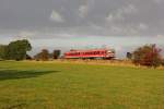 628/928 254 als RB Lbeck-Puttgarden am 30.9.12 bei Rellin