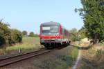 628/928 als RB Lbeck-Puttgarden am 30.9.12 in Neukirchen Bergmhle