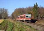 628 687-5 als RB 11183 (Bedburg(Erft) - Horrem) am 29.12.2016 bei Glesch.
