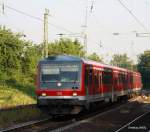 Als nächstes kam dann der 628 468 mit einer weiteren Einheit am 12.07.2010 durch Manz Bischofsheim geheizt.