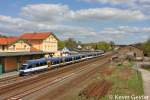 VT 731 und VT 736 der NEB als RB26 am 28.04.13 in Strausberg