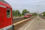 Der 648 256 bei der Auusfahrt aus Bad Harzburg am 25.08.2013