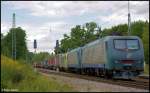 BR r412/264811/e-412-018-4-trenitalia-e-412 E 412 018-4 (Trenitalia), E 412 XXX-X (Trenitalia) und 182 511-6 (TXL) in Aßling am 7.8.2012.