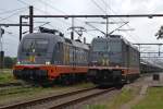 Am 4.8.11 begegneten sich 241.008 Galore die einen Gterzug aus Norden nach Padborg brachte und 242.516 Ferdinand der den Gterzug weiter Richtung Sden fuhr