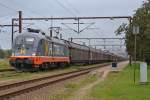 Am 4.8.11 stand 242.516 Ferdinand mit einem Gterzug Richtung Sden im Bahnhof Padborg