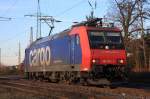 SBB Cargo 482 012-2 bei der Durchfahrt in Lintorf am 09.02.2011