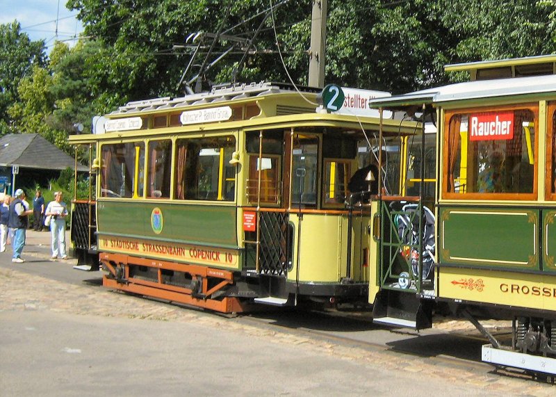 Tw 10 mit Beiwagen 808 in Alt-Schm�ckwitz, Sommer 2009